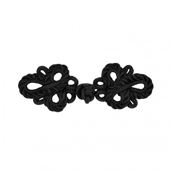 145ДЗ черный, 11х5см клевант, сутажная застежка